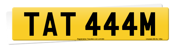 Registration number TAT 444M